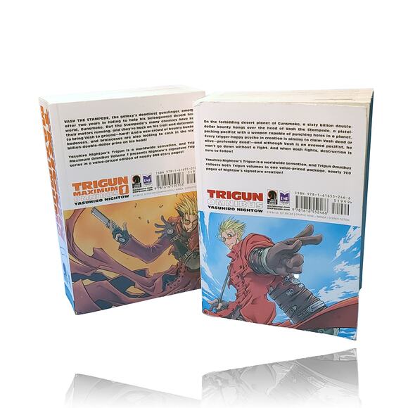 Trigun Omibus & Trigun Maximum Vol 1 Omnibus Books - Rare - Picture 3 of 5